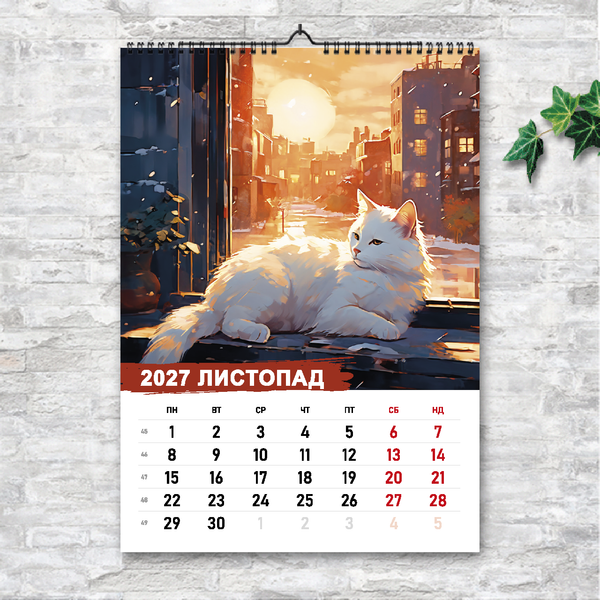 Календар А3 перекидний настінний ПРИРОДА АКРІЛ 13 листов 250133 фото