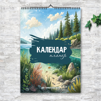 Планер-календар | Для гарного настрою | настінний А3 | вертикальний 260216 фото