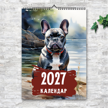Календарь А3 перекидной настенный БУЛЬДОГ 13 листов 250136 фото