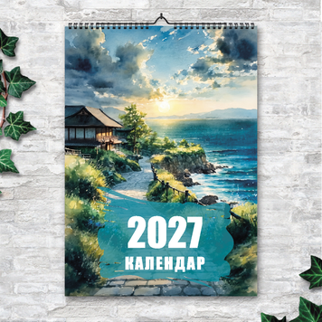 Календарь-планер А3 перекидной настенный 2027 Ни дня без моря 13 листов 269031 фото