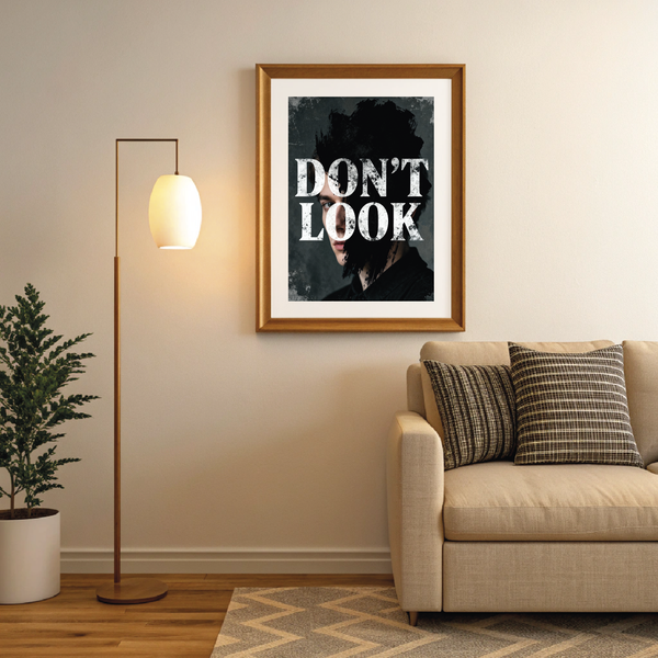 Постер DON'T LOOK интерьерный А4 900319 фото