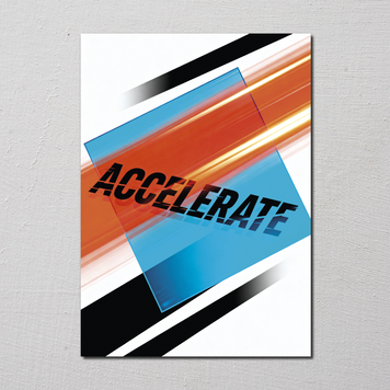Постер інтер'єрний ACCELERATE А5 900353 фото