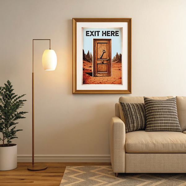 Постер EXIT HERE інтер'єрний А5 900321 фото