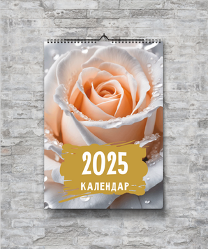 Календар перекидий настінний КВІТИ 13 листов 250186 фото