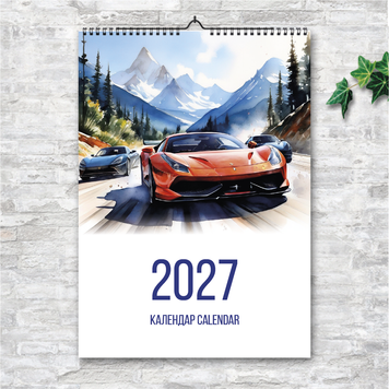 Календар А3 перекидий настінний АВТОМОБІЛІ ЛЕГЕНДИ 13 листов 250119 фото
