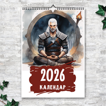 Календар перекидий настінний ВЕДЬМАК 13 листов 250188 фото
