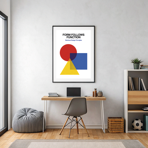 Постер Bauhaus design principles интерьерный А4 900324 фото