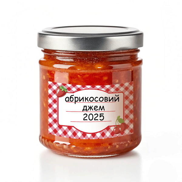 30 штук наклейки на банку, стікери для консервації, кухонні етикетки на банки 10x6 см jarsticker2430 фото