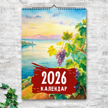 Календарь А3 перекидной настенный Акварель 13 листов 269005 фото
