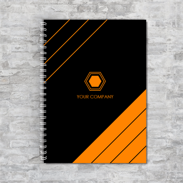 Изготовление блокнотов А5 на пружине под заказ от 10 шт. блок 4+4 custom_notebook_А5_4+4 фото