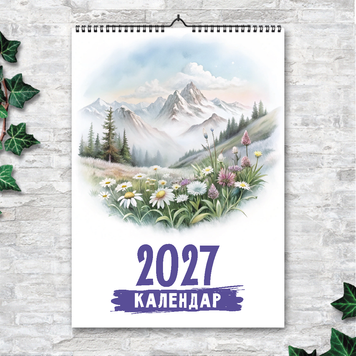 Календарь А3 перекидной настенный НЕЖНАЯ ПРИРОДА 13 листов 250202 фото